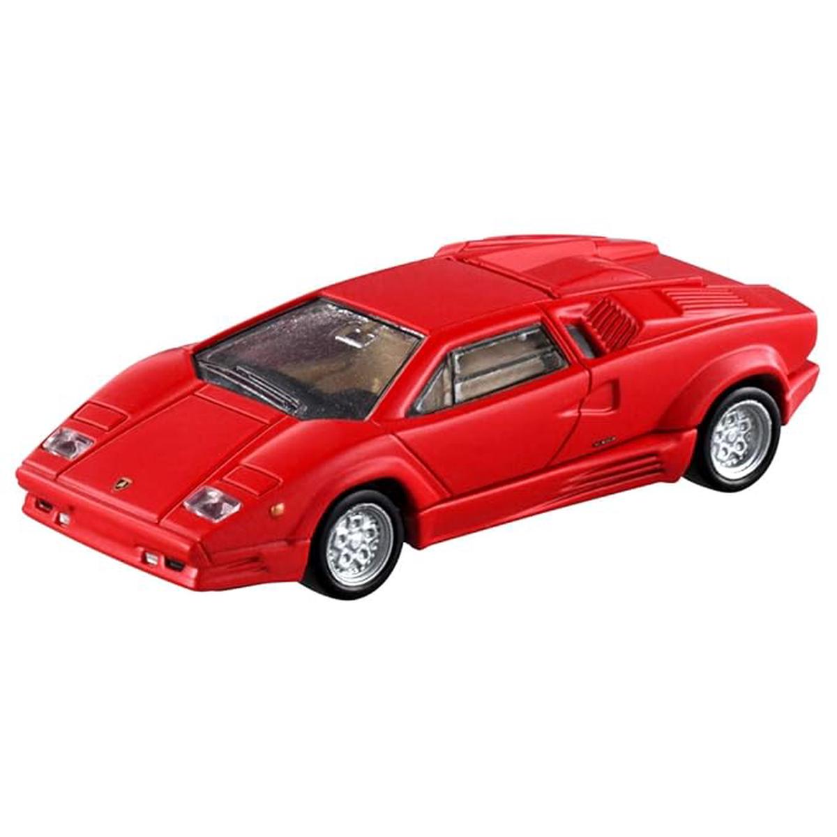 (TAKARA TOMY) Tomica TP12 Lamborghini Countach 25th Anniversary'21 Diecast Scale Model Collectible Car, Red